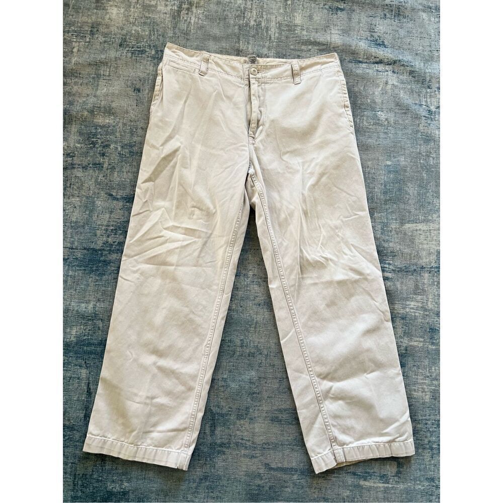 Gap Pale Wash Flat Front Favorite Khaki Chino Pants 36 x 30